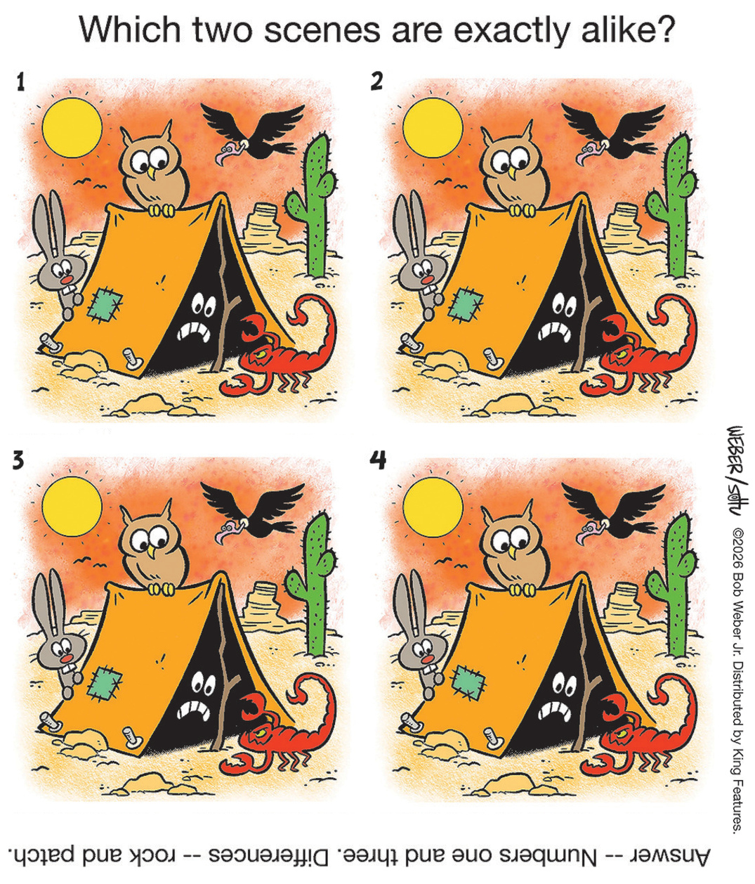 09/16/2026 Slylock Fox four-scene comparison comic