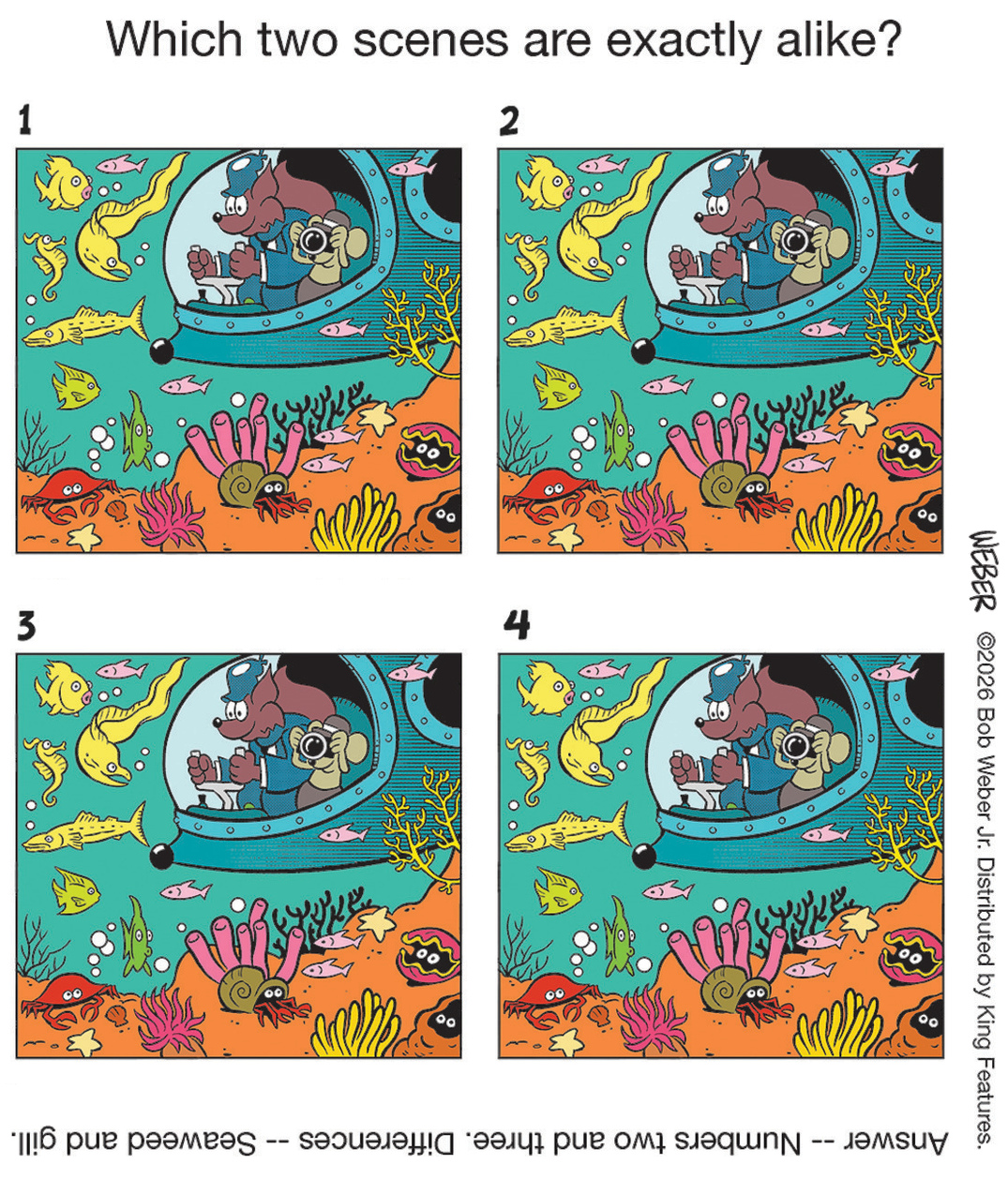 09/30/2026 Slylock Fox four-scene comparison comic
